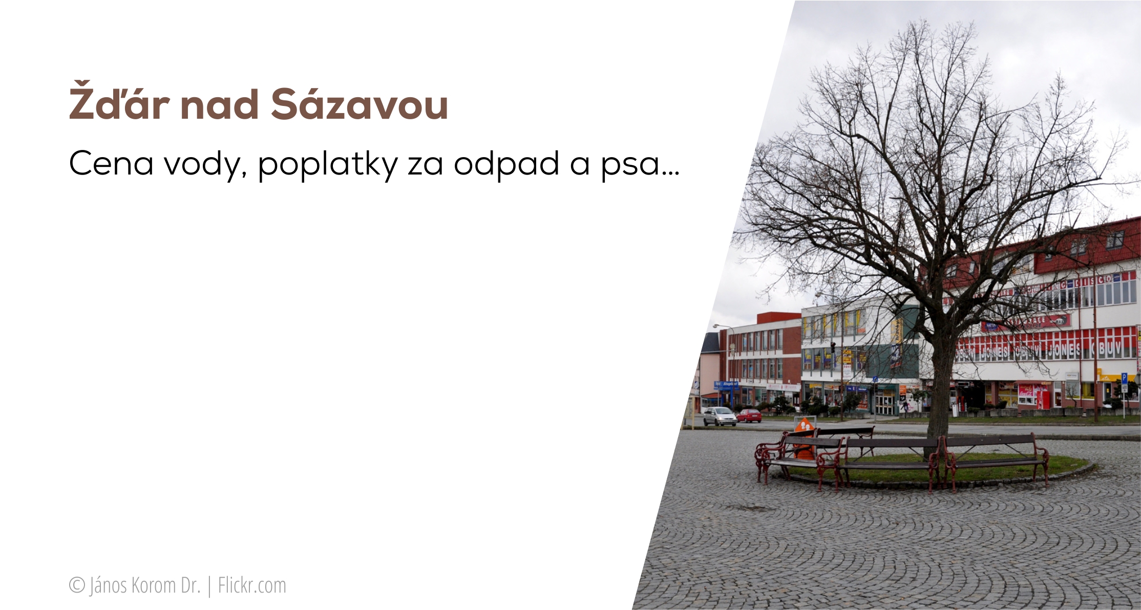 Žďár nad Sázavou 2020 Cena vody, poplatky za odpad a za psa